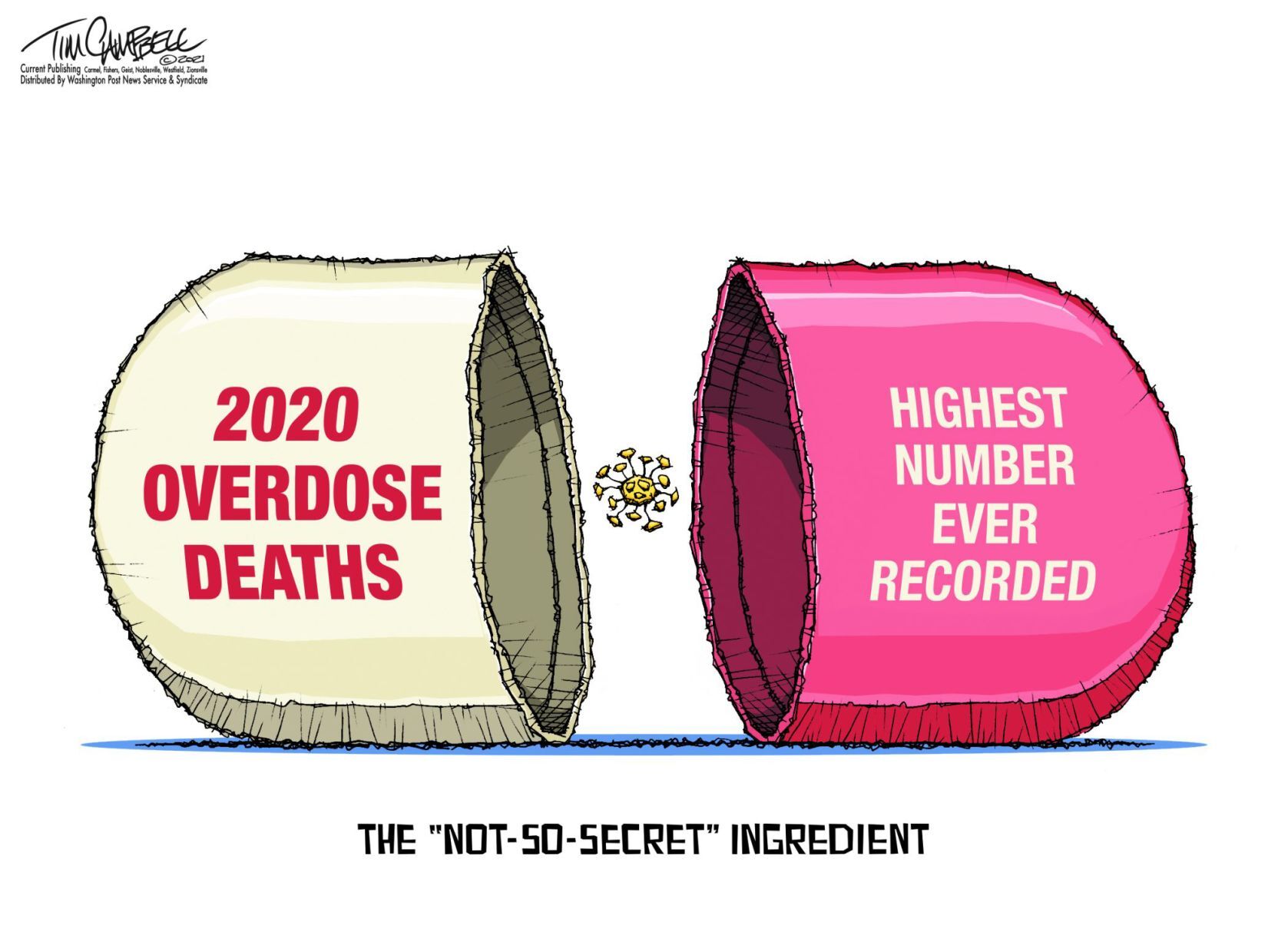 Tim Campbell cartoon
